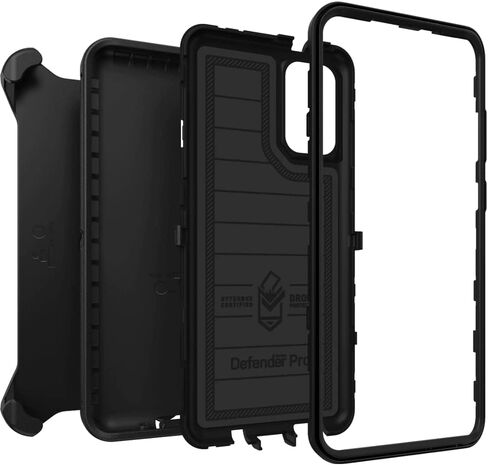 OtterBox DEFENDER SERIES Case & Holster for Samsung Galaxy S20+ / S20+ 5G -Black in Saudi Arabia