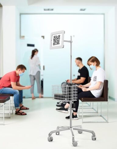 Rolling Medical Cart – CTA Medical Rolling Cart with Articulating Arm for iPad 10.2 Series, iPad Air 3, and iPad Pro 10.5 (PAD-MCRFS) in Saudi Arabia