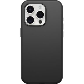 OtterBox iPhone 15 Pro (Only) Symmetry Series Case - BLACK, Snaps to MagSafe, Ultra-Sleek, Raised Edges Protect Camera & Screen (Ships in Polybag, Ideal for Business Customers)