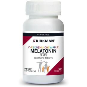 Kirkman Children’s Chewable Melatonin 3 mg Chocolate Tablets
