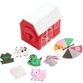 Educational Insights Petting Zoo Toddler Learning Game for 2-4 Players, Farm Animals Matching Tactile Spinner Game for Kids Ages 2+