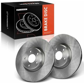 A-Premium 12.60 inch (320mm) Front Vented Disc Brake Rotors Compatible with Select Ford and Volvo Models - Escape 13-19, Focus 13-16, Transit Connect 14-18, C70 06-13, S40 04-11, V50 05-11, 2-PC Set