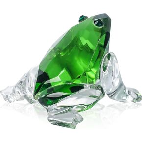 Ornalrist Crystal Frogs Gifts for Women Cute Decorations Frog Figurine Paperweight, Crystal Figurines Glass Decor for Home Birthday for Frog Lovers