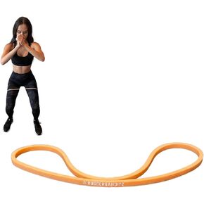 Rubberbanditz Extra Thick Booty Bands - for Glutes and Legs Workouts - Includes eGuide for Women - Mini Loop Exercise Band Engages HIPS, Thighs, Butt, and Abs - 5 Mini Resistance Band Sizes 5-100 lbs