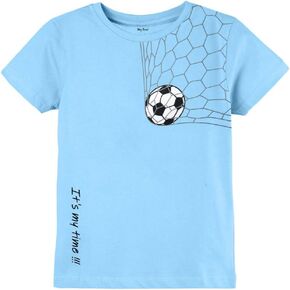 Boys Crew Round Rib Neck T-Shirts,Sizes (4-14 Years), Short Sleeve, 100% Cotton - Yellow, Blue, Beige