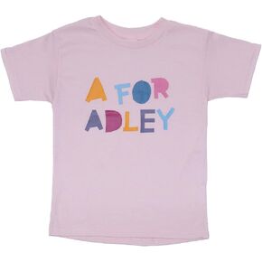 A FOR ADLEY Merch Official Adley Best Friends Forever Line Comfortable Childs Tee with Rainbow Stylized Logo