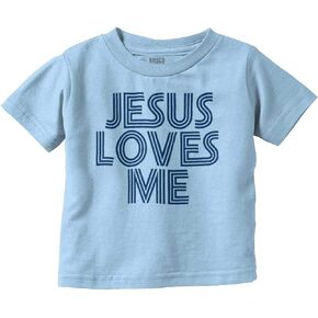 Jesus Loves Me Retro Christian Toddler Boy Girl T Shirt