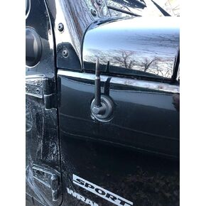 TN TrunkNets Inc Bullet Antenna Mast Black - FITS : Jeep Wrangler 1987-2006