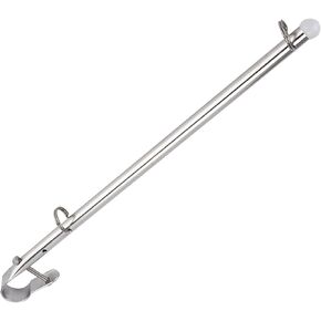 Aramox 40cm Boat Flag Staff Stainless Steel Flag Pole 22.2-25.44mm Installation Width for Ships Yacht
