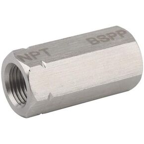1/8 NPT Female to 1/8 BSPP Female Connector Stainless Steel PCP Paintball Filling Adapter