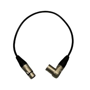 3.3FT Balanced XLR Cable, Right Angle Male XLR to Straight Female XLR Microphone Cables, 90 Degree XLR Male to Female Audio Cable for Audio Interface Mixer Speaker Camera More