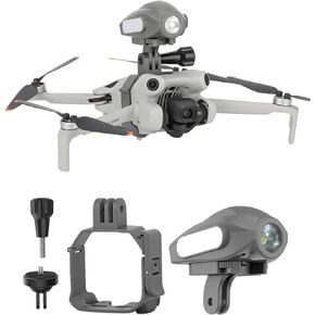 Mini 4 Pro Drone Searchlight Strobe Light Night Navigation Flight Light Lamp Headlight with Top Carry Extension Bracket for DJI Mini 4 Pro Anti-Collision Drone Accessories