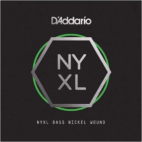 D'Addario NYXL Nickel Wound Bass Guitar Single String - NYXLB135T, Long Scale, 135, Tapered