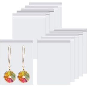 Small Zipper Bags for Jewelry 2x3" 1000pcs Tiny Clear Plastic Poly Bags Resealable Thick Strong Zipper Baggies with Resealable Lock Seal Zipper for Beads Rings Earrings Coins 7 Sizes to Choose from