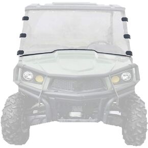 Clear Front Full Windshield Compatible with John Deere Gator XUV 550/560E S4/590i/590M 2012-2020 Heavy Duty Scratch Resistant Windscreen