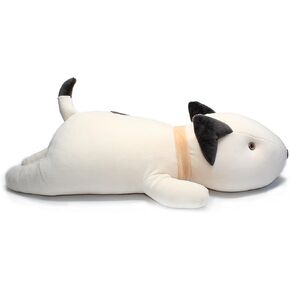 Bull Terrier Dog Big Hugging Pillow Soft Plush Toy Stuffed Animals White 21"