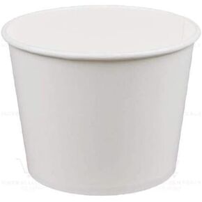 Tabletop king 5 lb. White Disposable Paper Ice Bucket - 25/Pack