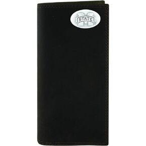 NCAA Mississippi State Bulldogs Zep-Pro Crazyhorse Leather Roper Concho Wallet, Light Brown, LBR