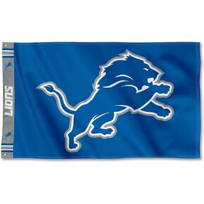 Detroit Lions Printed Header 3x5 Foot Banner Flag