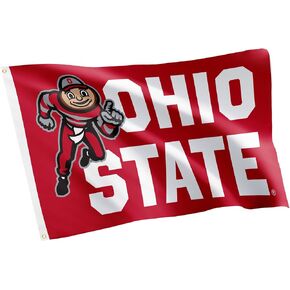 Desert Cactus Ohio State University Flag Buckeyes OSU Flag Banners 100% Polyester Indoor Outdoor 3x5 feet Flags (Style Mascot 5)