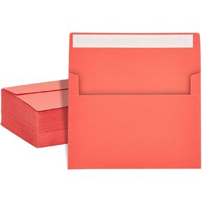 200-Pack 5x7-Inch Light Blue Envelopes with Square Flap and Peel and Press Closure for For Birthday, Wedding, and Anniversary Party Invitations, Greeting Cards, Thank You Notes