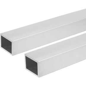 Aluminum Square Tube Wall Thickness 1mm, Width 30mm, Height 30mm, Length 1000mm/39.37" Aluminum Tubing for Home Furnishing and Construction Decoration 2 Pcs