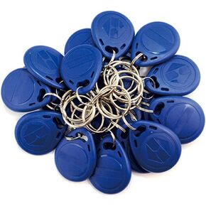 50 PCS RFID Key Fob 13.56Mhz F08 Proximity IC Card Token Key Tags for Access Control Smart Door Locks - Read Only