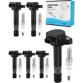 UF603 Ignition Coil Pack Spark Plug 6 PCS 3.5L 3.7L V6 For 2008-2017 Acura MDX RDX RL TL TSX ZDX,For Honda Accord Crosstour Odyssey Pilot Ridgeline,C1624 5C1681