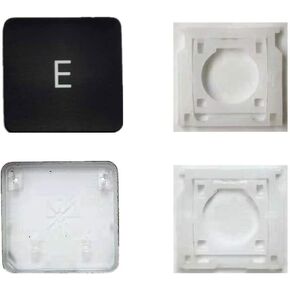 Replacement Individual AP08 Type E Key Cap and Hinges are Applicable for MacBook Pro Model A1425 A1502 A1398 for MacBook Air Model A1369/A1466 A1370/A1465 Keyboard to Replace The E Key Cap and Hinge