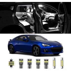 AWALITED 8pcs BRZ Interior LED Lights Kit Ultra Bright Map Dome LED Replacement Bulbs for 2013 2014 2015 2016 2017 2018 2019 2020 2021 Subaru BRZ All Cab Sizes