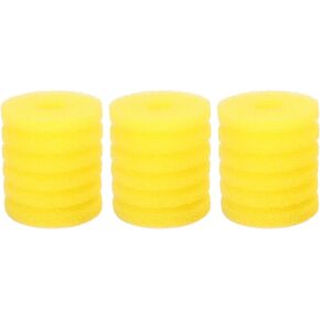 Pssopp 3Pcs Fish Filter Foam Sponge,Fish Cylindrical Filter Foam Sponge Rolls Filter Accessories Foam Sponge Rolls for Fish Aquarium