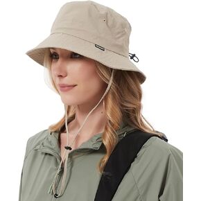 Waterproof Bucket Hat Rain Hat Sun Hats for Women Men UV Protection Packable Summer Hat UPF50 Hiking Fishing Hat