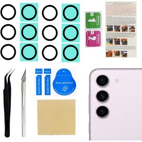2 Set Back Camera Lens Replacement Compatible with Samsung Galaxy S21 and 21+ Plus All Carriers with Professional Repair Kit and Installation Instruction
