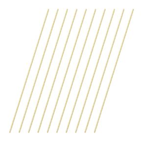 Brass Rods 1mm x 300mm Round Solid Shaft Lathe Bar Stock for DIY Crafts RC Aircraft Model Car 10pcs