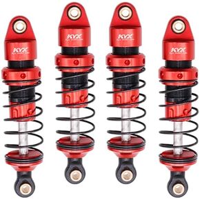KYX Racing Aluminum 59mm Front Rear Shock Set Upgrades Parts Accessories for 1/18 RC Car ARRMA Granite Grom Mega
