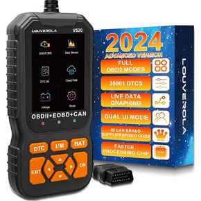OBD2 Scanner Car Code Reader Car Check Engine and Scanner for Car Professional EOBD Scanner Diagnostic Tool for All OBDII Compliant Vehicles After 1996, 2024 Upgraded (OBDII+EOBD)