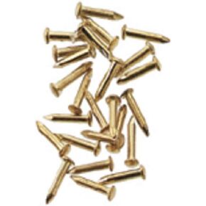 Dollhouse Miniature Brass Pointed Pin Nails 4mm by Houseworks