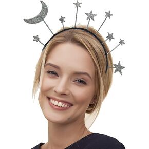 عصابة رأس على شكل نجمة القمر مكونة من قطعتين من عصابات الرأس الفضائية وعصابة رأس على شكل كوكب وغطاء رأس على شكل قمر لحفلات أعياد الميلاد in Kuwait
