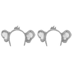 FRCOLOR Koala Ears Headband Cartoon Plush Koala Ears Hair Band Halloween Koala Animal Costume Cosplay Hair Hoops Jungle Party Decorations
