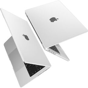 Mektron Ultrathin Case for MacBook Pro16 Inch Fits 2021/2023/2024 Model M4 A3403 A3186 M3 A2991 M2 A2780 M1 A2485 Pro/Max, Frosted Clear Laptop Hard Shell Cover, Matte Clear