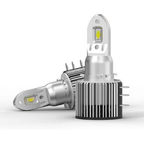 مصابيح أمامية LED H15 مع محولات خاصة بالسيارة تناسب سيارة Volkswagen Passat Golf GTI Tiguan High Beam، 72W 7200LM 6000K أبيض الكل في واحد، كشاف أمامي عالي الشعاع