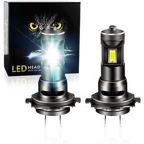 2024 مصابيح LED H7 مطورة، 26000LM 500٪ أكثر سطوعًا، 6000K زينون أبيض، مصابيح LED لاسلكية، التوصيل والتشغيل مصابيح LED مصابيح الضباب استبدال الهالوجين، حزمة من 2