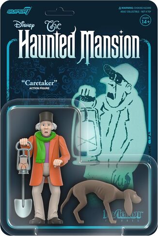 Super7 Disney Haunted Mansion Caretaker - 3.75" Disney Action Figure with Accessories Classic Disney Collectibles and Retro Toys in Saudi Arabia