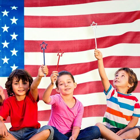 أقلام حبر جاف من Star Pens Patriot Day أقلام حبر كروية وطنية مقاس 0.7 مم حبر أسود أقلام كتابة بلون ثابت للوازم المكتبية المدرسية في الرابع من يوليو لصالح الحفلات الوطنية، أحمر أزرق أبيض (96 قطعة) in Saudi Arabia