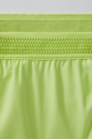 Fabletics Men's The Fundamental Short (Lined), Workout, Running, Training, Gym, Yoga, Ultra Lightweight, Athletic, 7" Inseam, XL, Vivid Lime in Kuwait