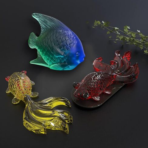 2Pcs Large Goldfish Resin Molds, 7.5in & 5.5in 3D Koi Fish Silicone Epoxy Molds, Large Animal Silicone Molds for Resin Casting, DIY Craft, Home Office Cabinets Wall Desktop Decor in Kuwait