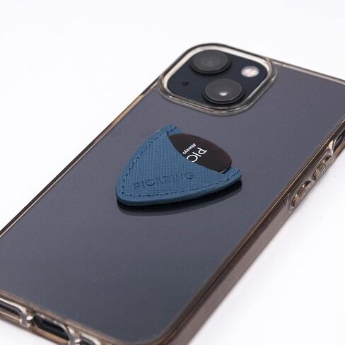 جيب صغير مصنوع يدويًا من الجلد الطبيعي للهواتف الذكية المرفقة (أسود) in Kuwait