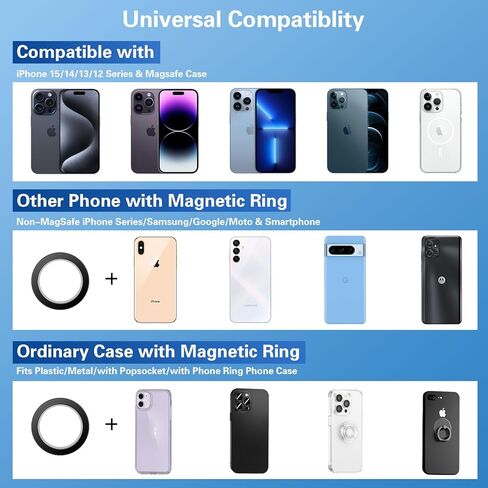 pop-tech لحامل هاتف Tesla Model Y: مع حامل فتحة تهوية لوحة القيادة MagSafe لملحقات Tesla Model Y 2024 - حامل خلوي للسيارة لهاتف iPhone Samsung الذكي جميع السلاسل مع حلقة مغناطيسية in Kuwait