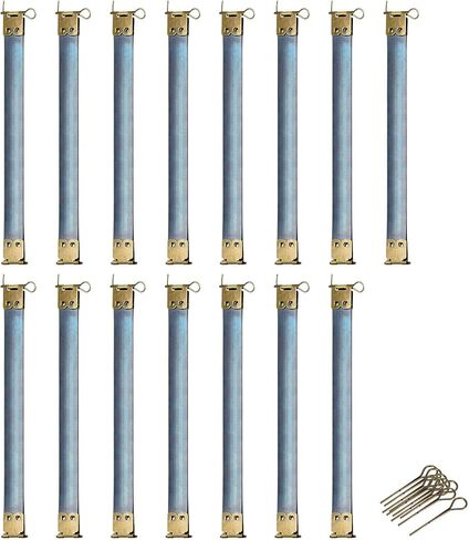uxcell Metal Internal Flex Frames, 15Pcs 100mm/3.94" Long Lock Frame Kiss Lock Clasp Bag Frame, Hinges Spring Clip Hook for DIY Purse Handle Bag Making Sewing Craft (Bronze) in Saudi Arabia