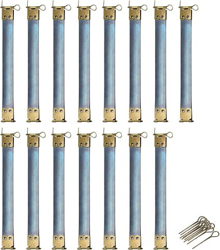 uxcell Metal Internal Flex Frames, 15Pcs 100mm/3.94" Long Lock Frame Kiss Lock Clasp Bag Frame, Hinges Spring Clip Hook for DIY Purse Handle Bag Making Sewing Craft (Bronze) in Saudi Arabia